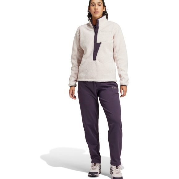 ADIDAS TERREX Women's Terrex Xploric High Pile Fleece Pullover Sweatshirt Small - Picture 2 of 16